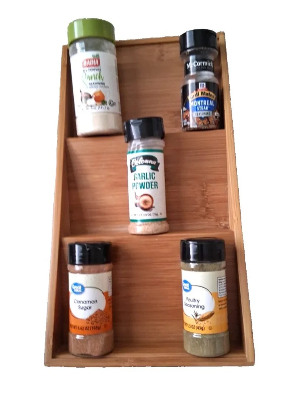 Bambooo 3-Tier Spice & Seasoning Rack - In Drawer